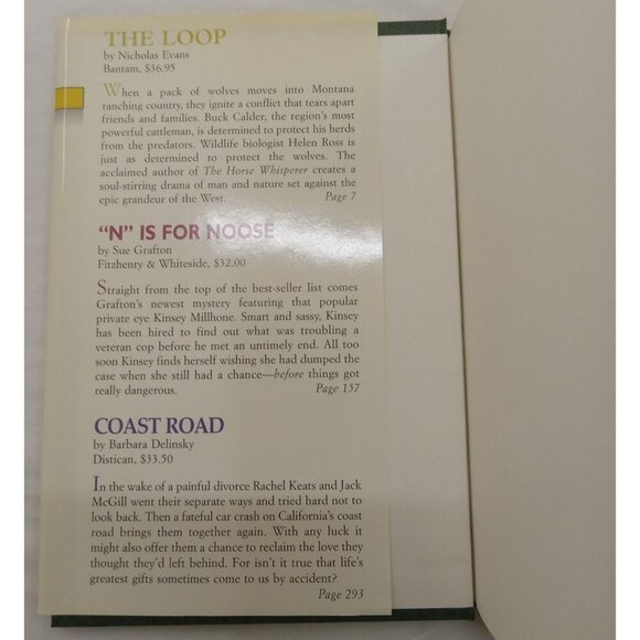 Readers Digest Condensed Books Vol 1 2001 Hardcover w/ Dust Jacket - Near Mint - Picture 8 of 13